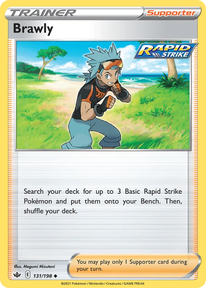 Brawly #131 Chilling Reign Pokemon card