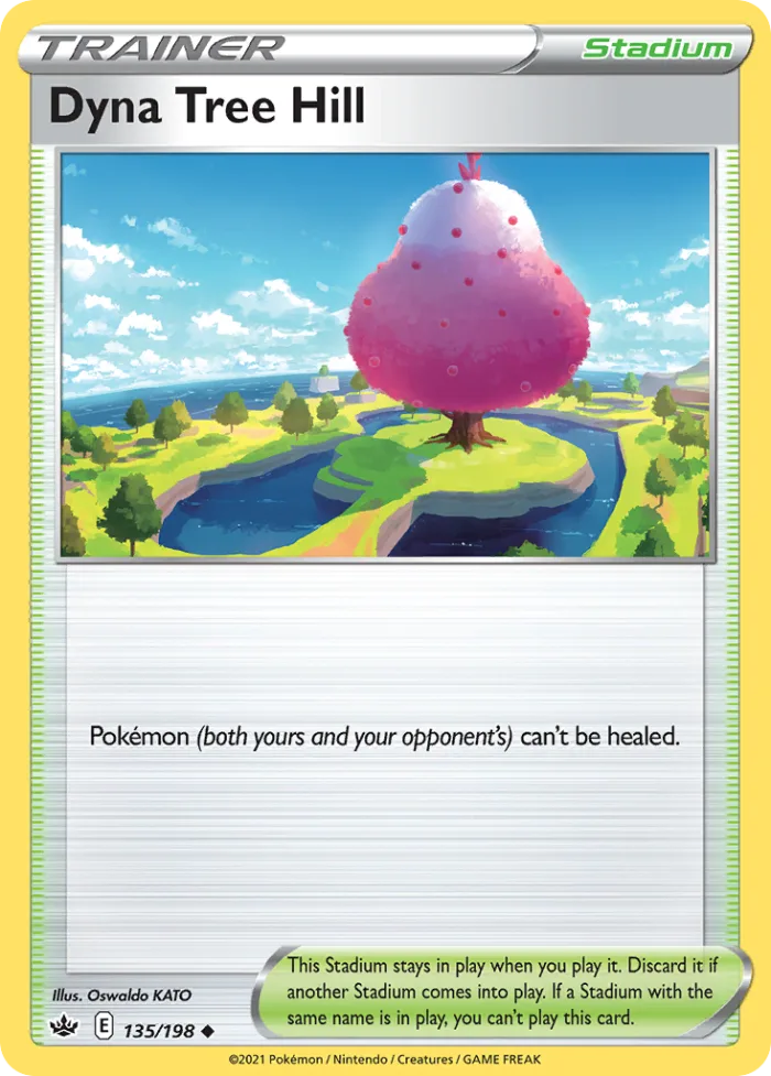 Dyna Tree Hill #135 Chilling Reign Pokemon card