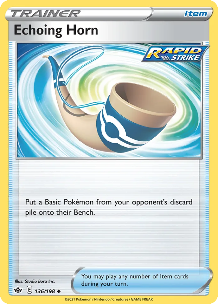 Echoing Horn #136 Chilling Reign Pokemon card