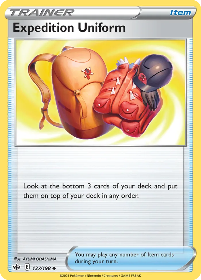 Expedition Uniform #137 Chilling Reign Pokemon card