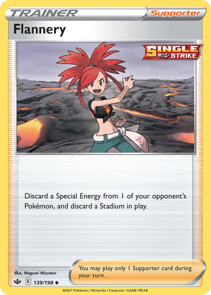 Flannery #139 Chilling Reign Pokemon card