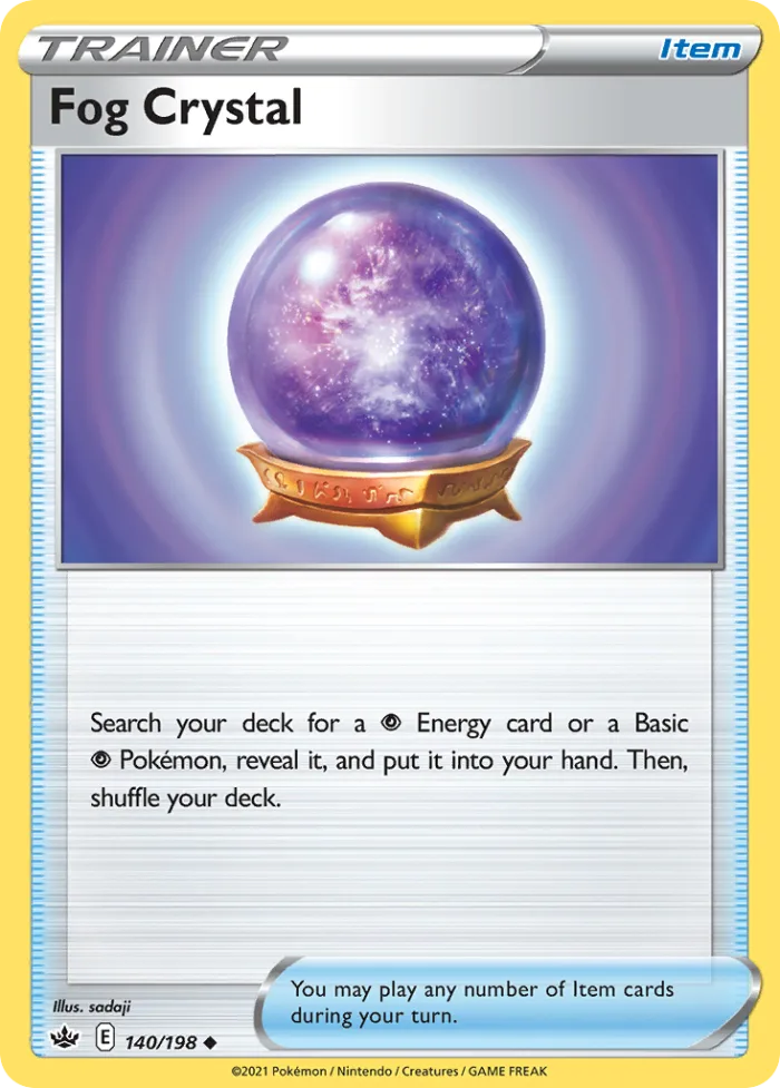 Fog Crystal #140 Chilling Reign Pokemon card