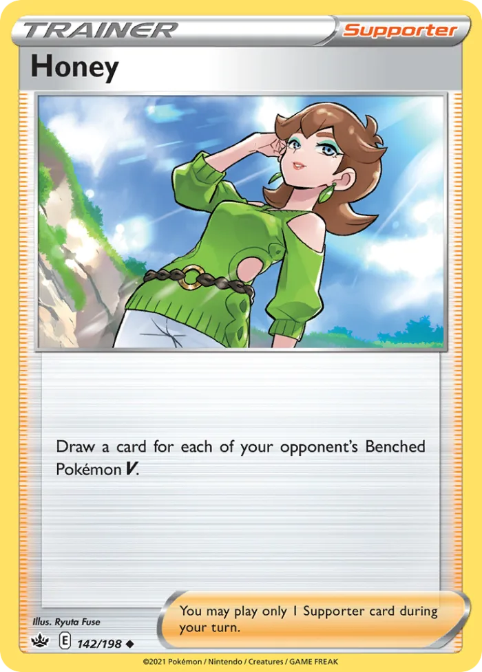 Honey #142 Chilling Reign Pokemon card