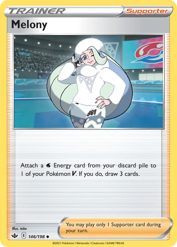 Melony #146 Chilling Reign Pokemon card