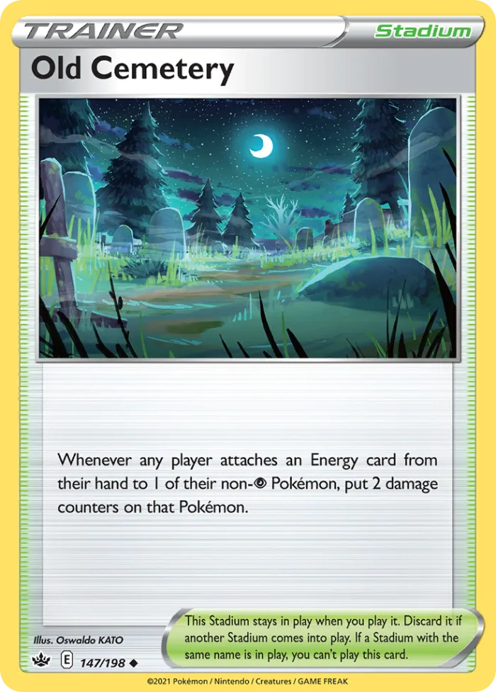 Old Cemetery #147 Chilling Reign Pokemon card