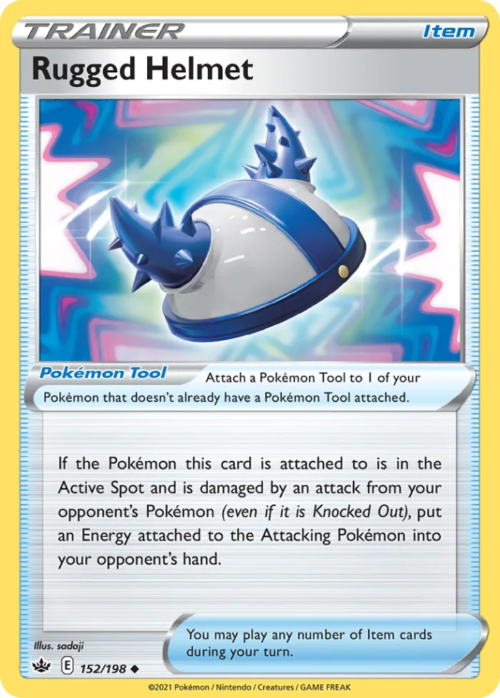 Rugged Helmet #152 Chilling Reign Pokemon card
