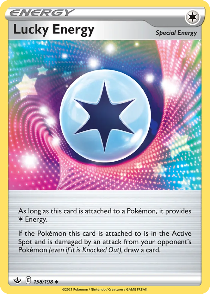 Lucky Energy #158 Chilling Reign Pokemon card