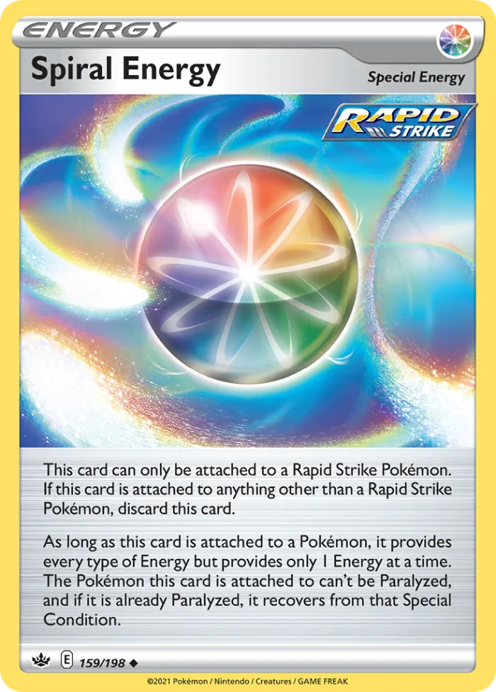 Spiral Energy #159 Chilling Reign Pokemon card