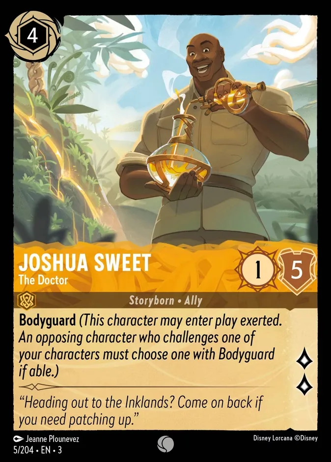 Joshua Sweet #5 Into the Inklands Disney Lorcana card