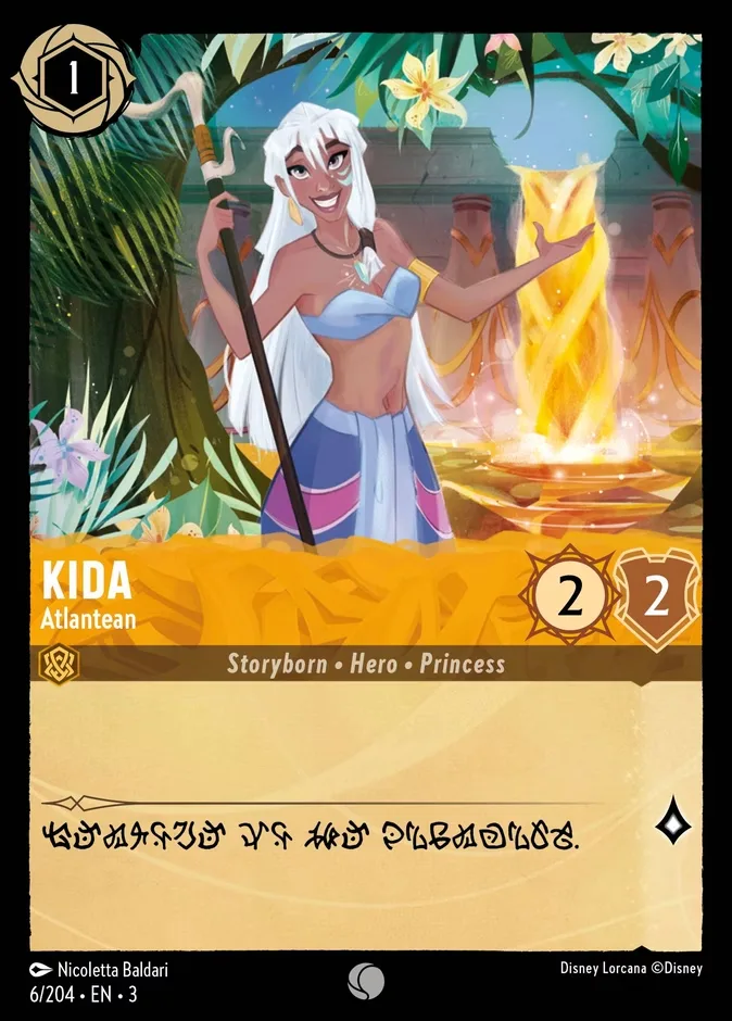 Kida #6 Into the Inklands Disney Lorcana card