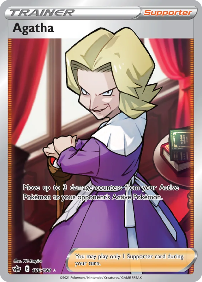 Agatha #186 Chilling Reign Pokemon card