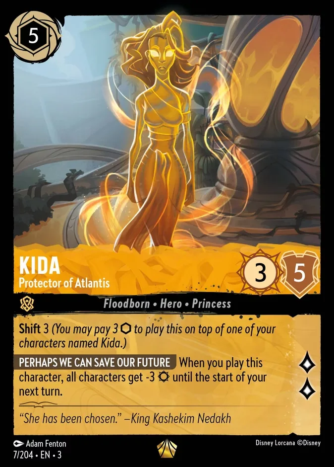 Kida #7 Into the Inklands Disney Lorcana card