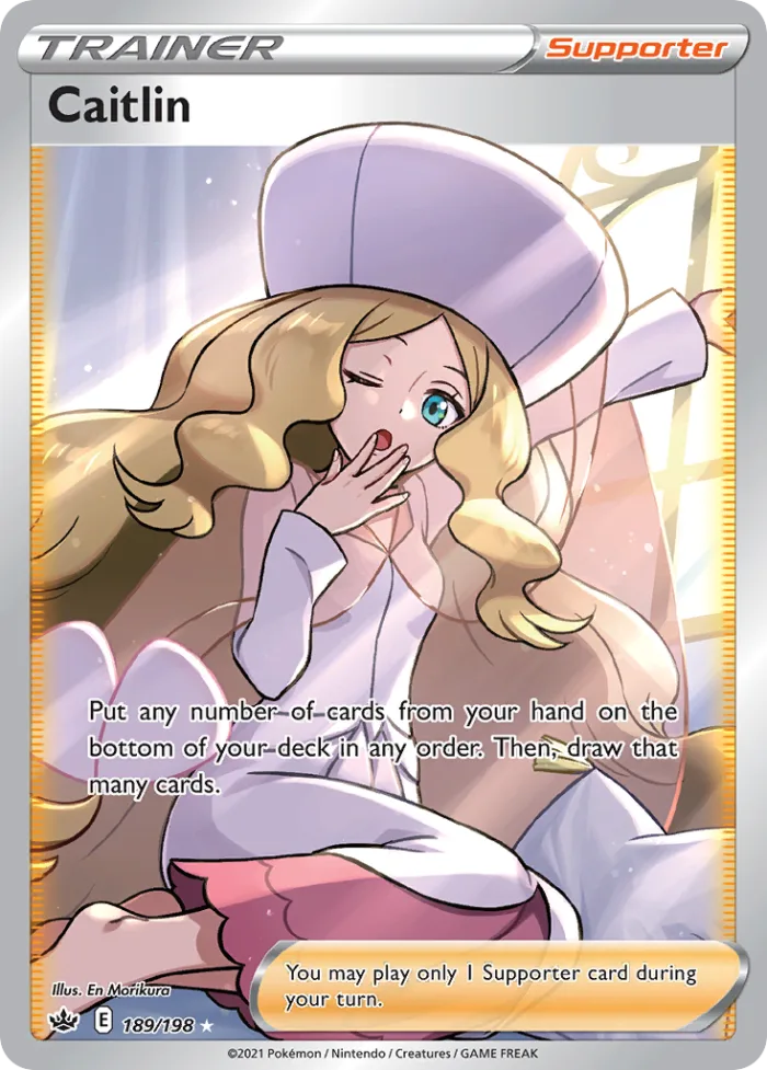 Caitlin #189 Chilling Reign Pokemon card