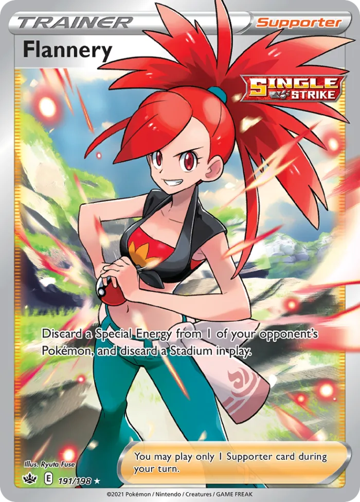 Flannery #191 Chilling Reign Pokemon card