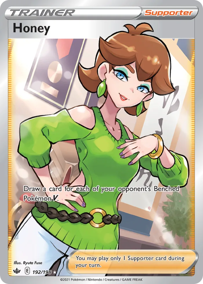 Honey #192 Chilling Reign Pokemon card