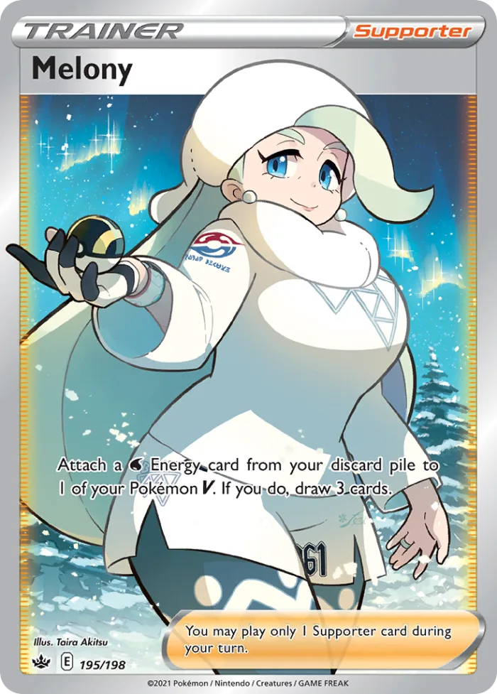 Melony #195 Chilling Reign Pokemon card