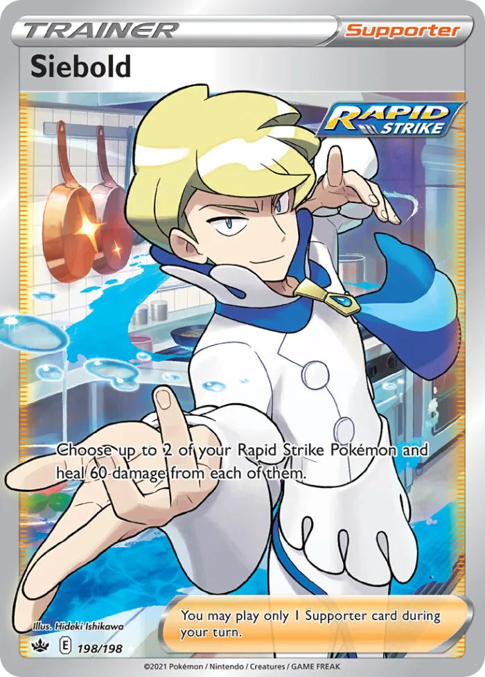 Siebold #198 Chilling Reign Pokemon card