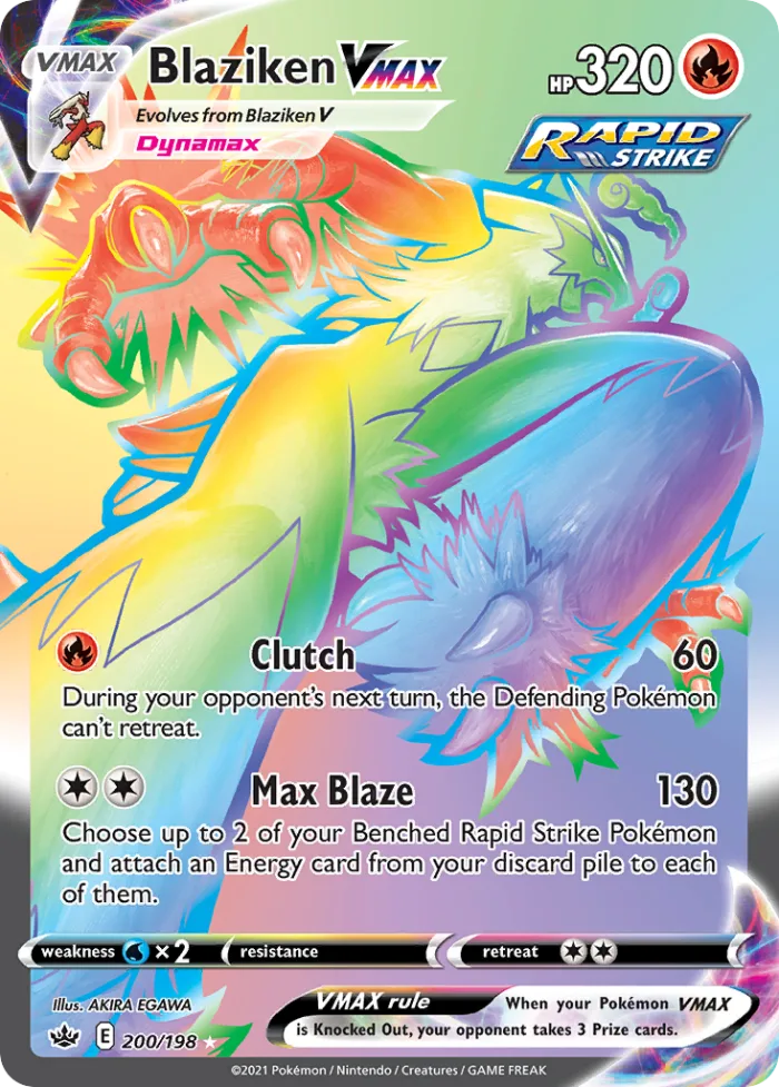Blaziken VMAX #200 Chilling Reign Pokemon card