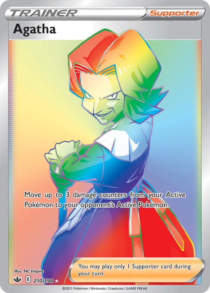 Agatha #210 Chilling Reign Pokemon card