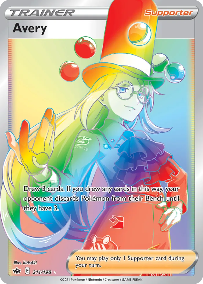 Avery #211 Chilling Reign Pokemon card