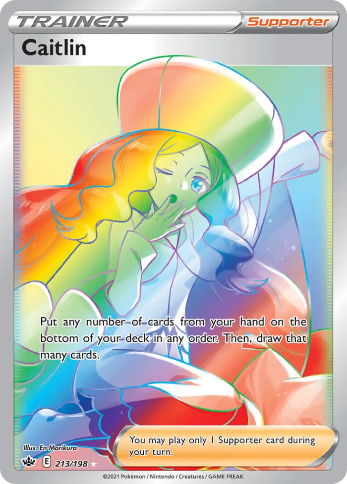 Caitlin #213 Chilling Reign Pokemon card