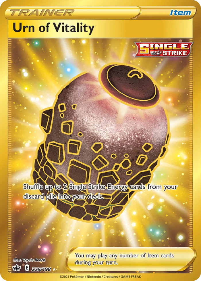 Urn of Vitality #229 Chilling Reign Pokemon card