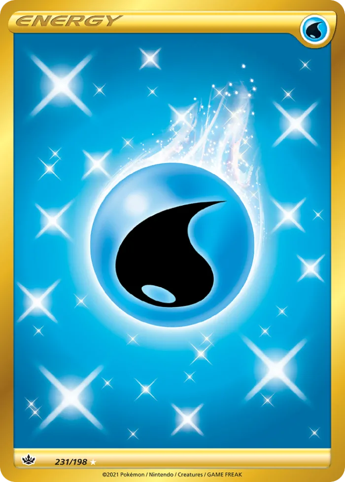 Water Energy #231 Chilling Reign Pokemon card