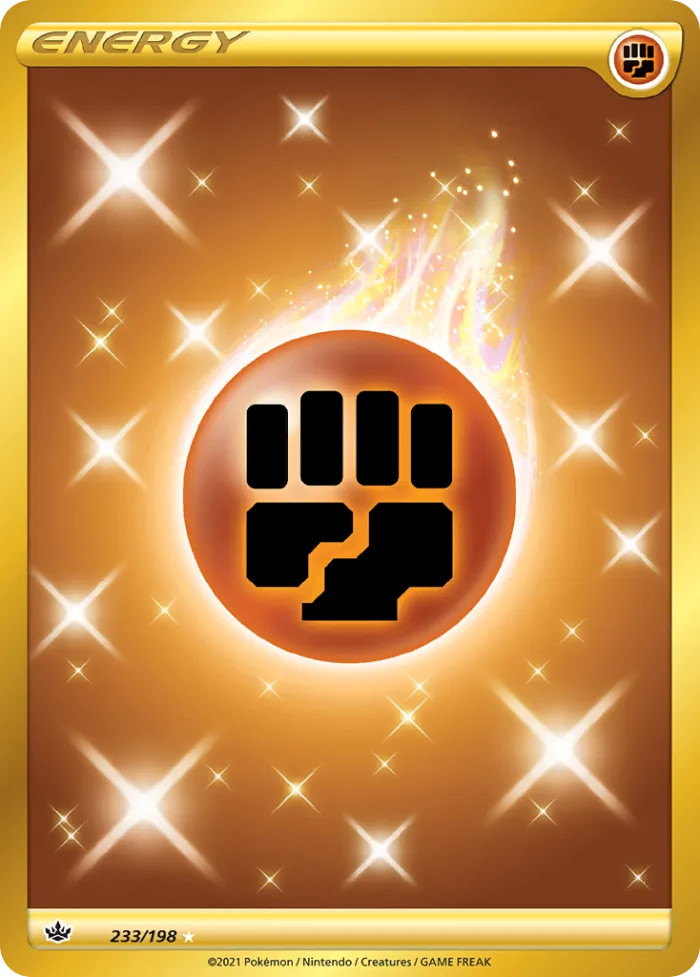 Fighting Energy #233 Chilling Reign Pokemon card
