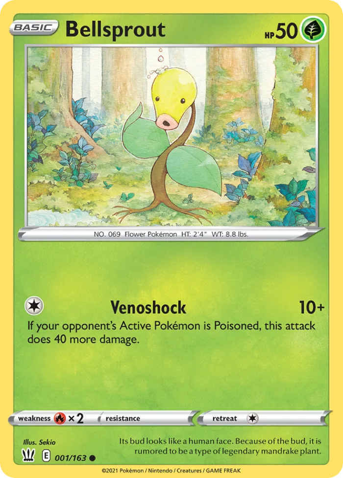Bellsprout #1 Battle Styles Pokemon card