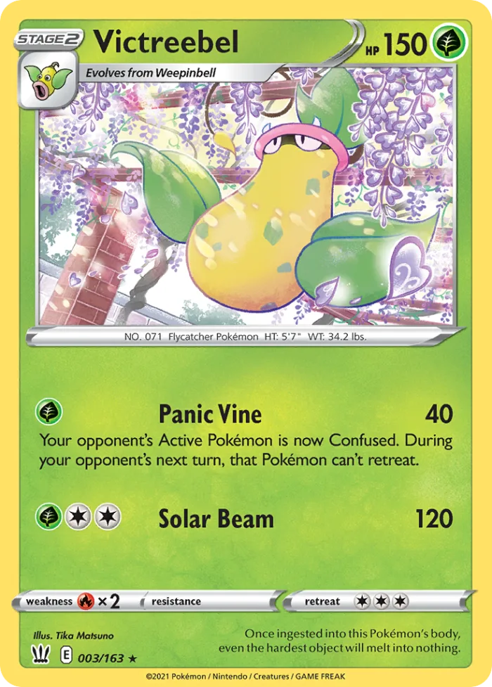 Victreebel #3 Battle Styles Pokemon card
