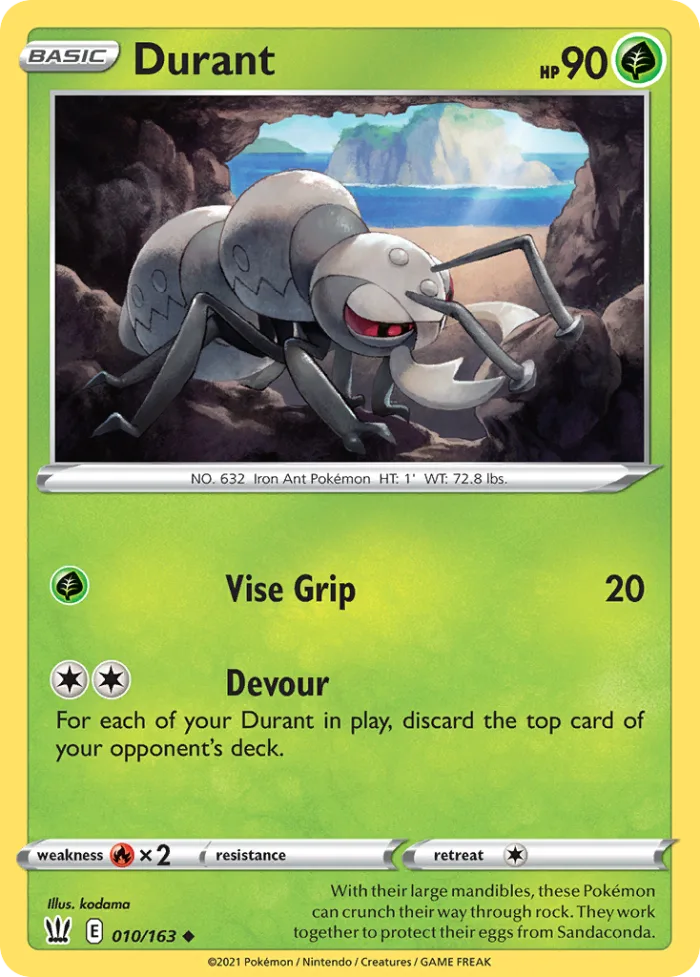 Durant #10 Battle Styles Pokemon card