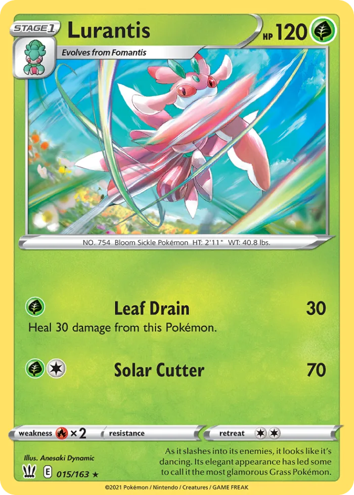 Lurantis #15 Battle Styles Pokemon card