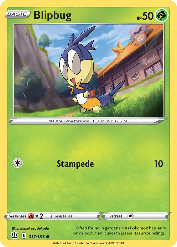 Blipbug #17 Battle Styles Pokemon card