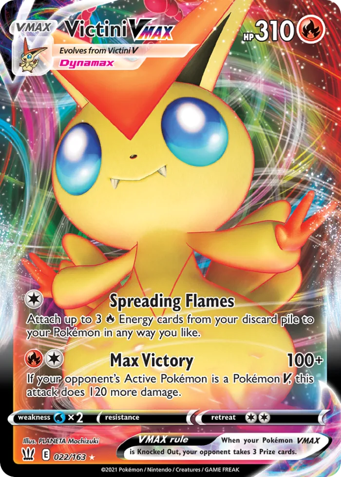 Victini VMAX #22 Battle Styles Pokemon card