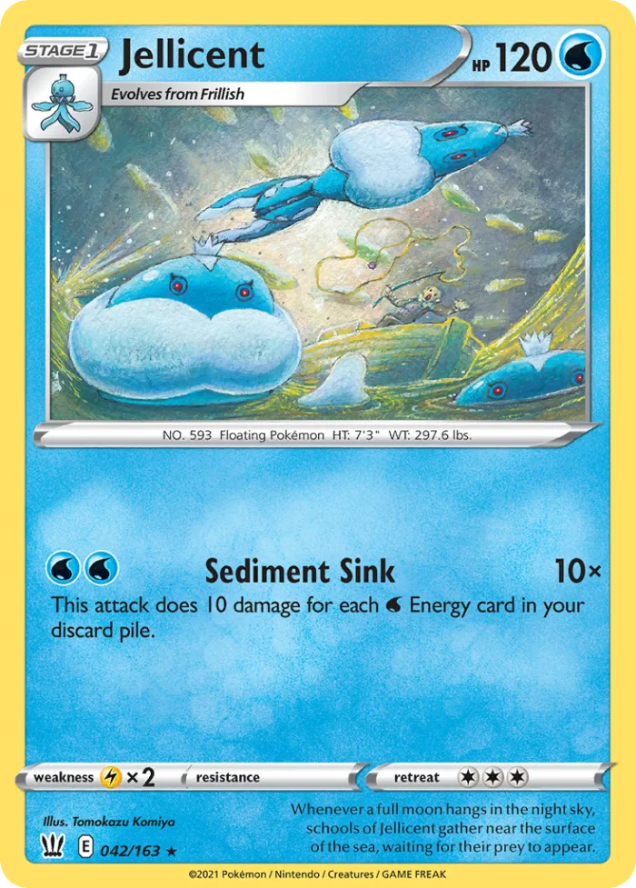 Jellicent #42 Battle Styles Pokemon card