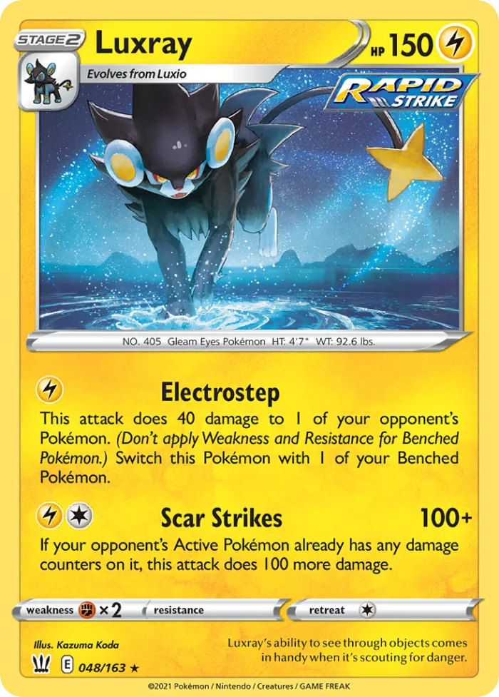 Luxray #48 Battle Styles Pokemon card