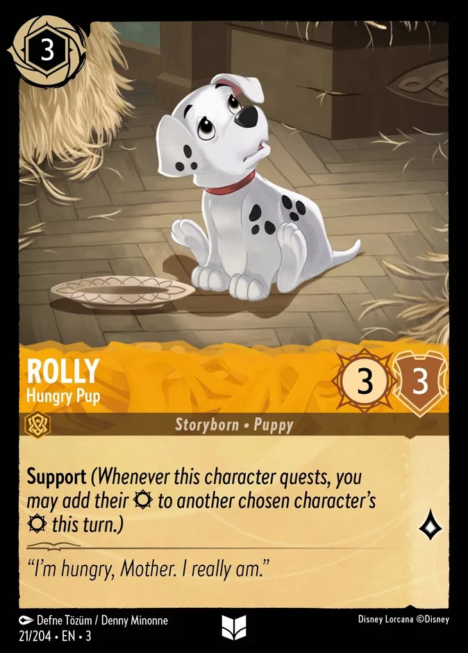 Rolly #21 Into the Inklands Disney Lorcana card