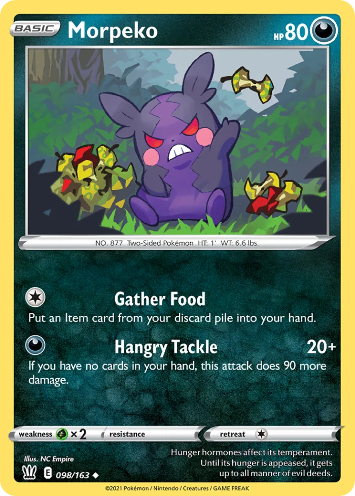 Morpeko #98 Battle Styles Pokemon card