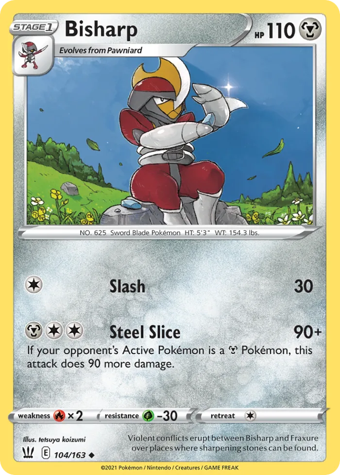 Bisharp #104 Battle Styles Pokemon card