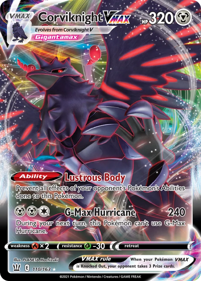 Corviknight VMAX #110 Battle Styles Pokemon card