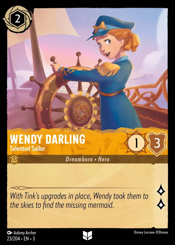 Wendy Darling #23 Into the Inklands Disney Lorcana card