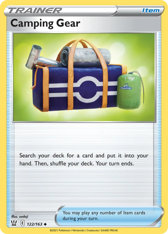 Camping Gear #122 Battle Styles Pokemon card