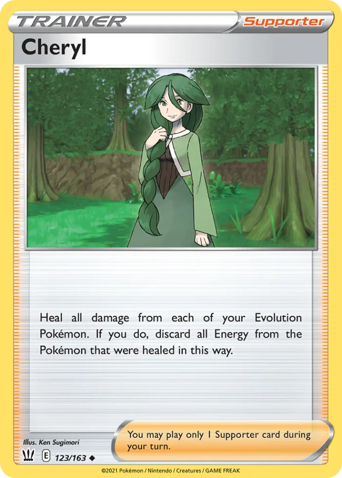 Cheryl #123 Battle Styles Pokemon card