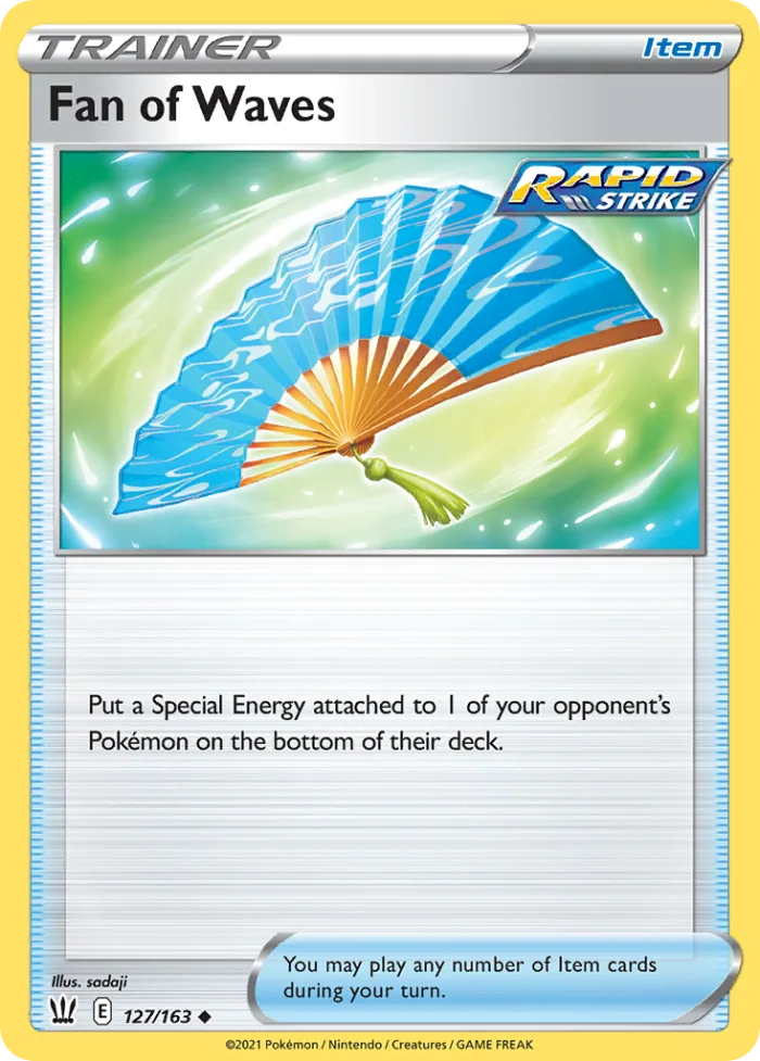 Fan of Waves #127 Battle Styles Pokemon card