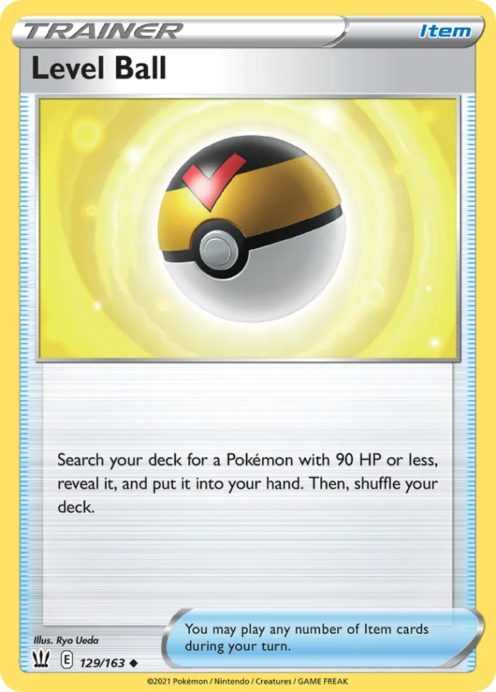 Level Ball #129 Battle Styles Pokemon card