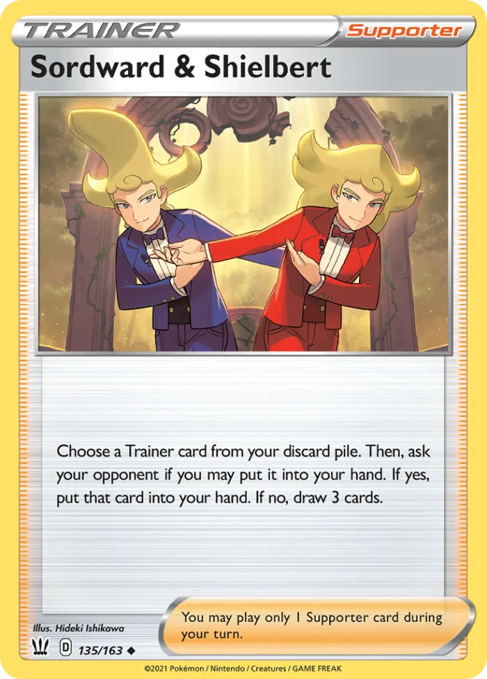 Sordward & Shielbert #135 Battle Styles Pokemon card