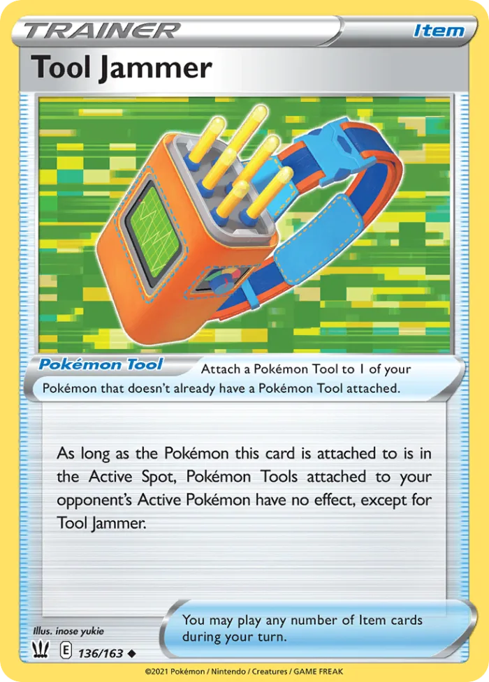 Tool Jammer #136 Battle Styles Pokemon card