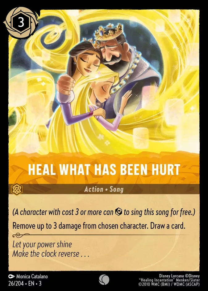 Heal What Has Been Hurt #26 Into the Inklands Disney Lorcana card