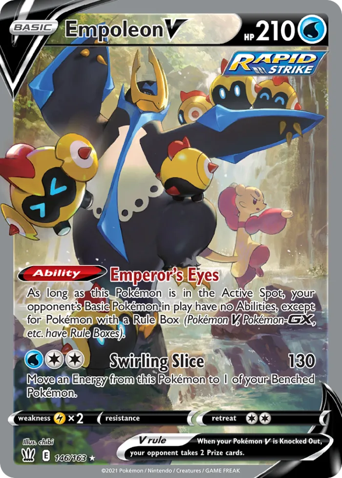 Empoleon V #146 Battle Styles Pokemon card