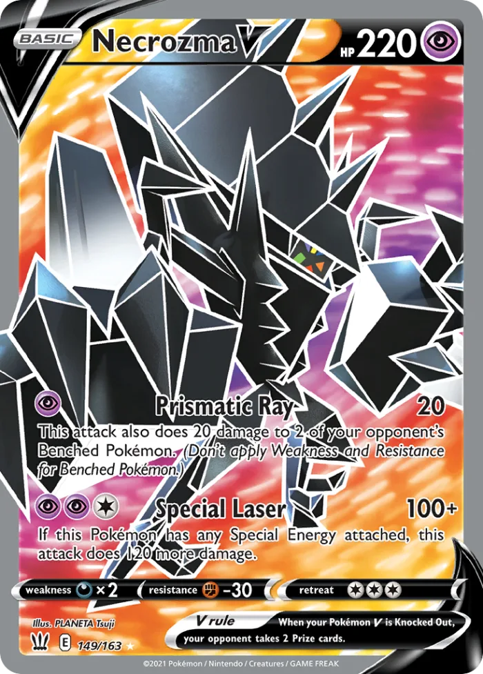 Necrozma V #149 Battle Styles Pokemon card